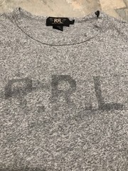 RRL Double RL RALPH LAUREN T Shirts Short Sleeve T-shirt Gray Size XL NWOT