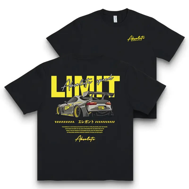 Absolute Speed Limit Tokyo JDM Drift Car Graphic T Shirt Street Racing Streetwea