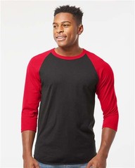 Tultex 245 Unisex Fine Jersey Raglan T-Shirt