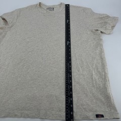 Faherty Sunwashed Organic Cotton T-Shirt Mens XL Oatmeal Heather Short Sleeve