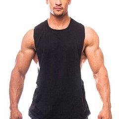 Men’s Cotton Bodybuilding Gym Tank Tops Workout Stringer Sleeveless Shirts Vest