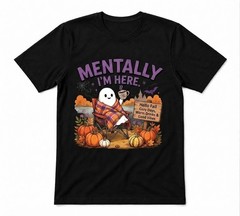 Summerween Spooky Beach Summer Halloween Unisex Black T-shirt