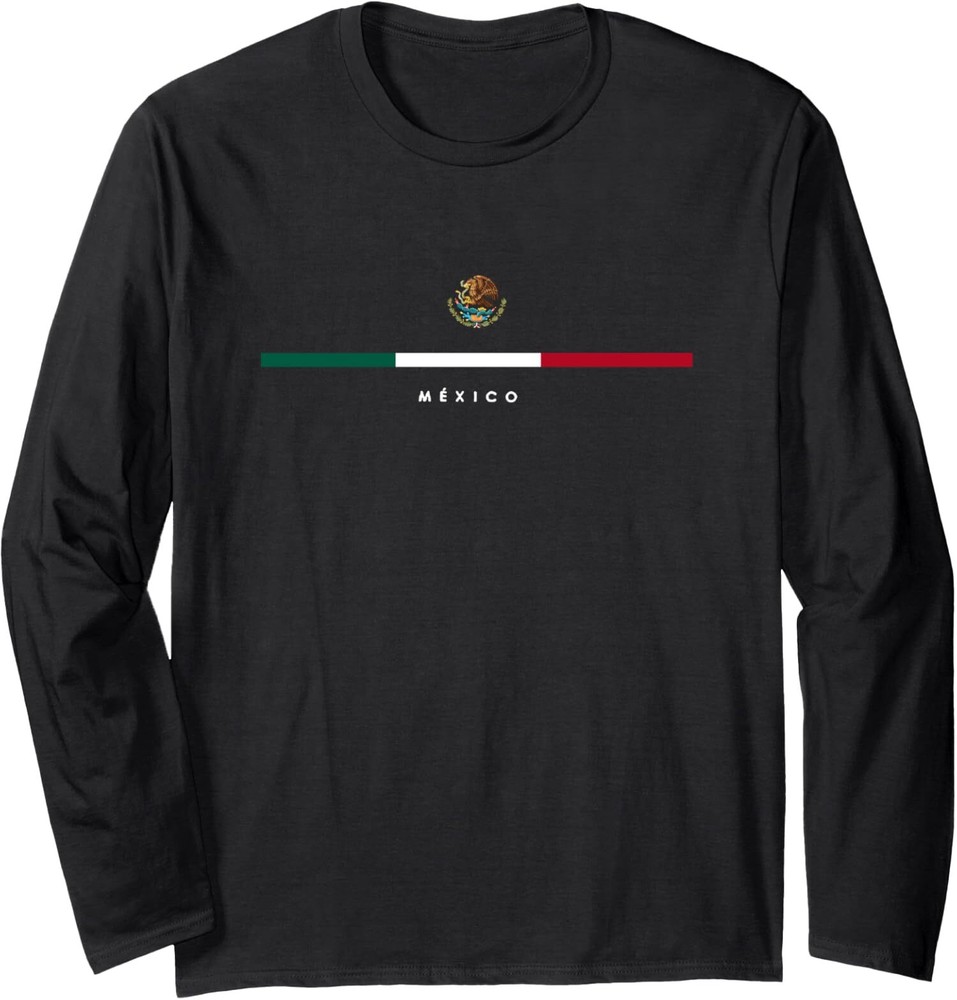 Mexico Mexican Flag Vintage Mexican Independence Day Long Sleeve Tshirt