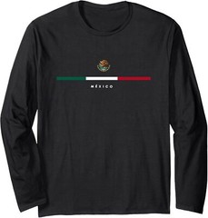 Mexico Mexican Flag Vintage Mexican Independence Day Long Sleeve Tshirt