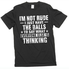 Men’s I am not rude T-shirt Funny Saying Tee birthday gift christmas gift tee