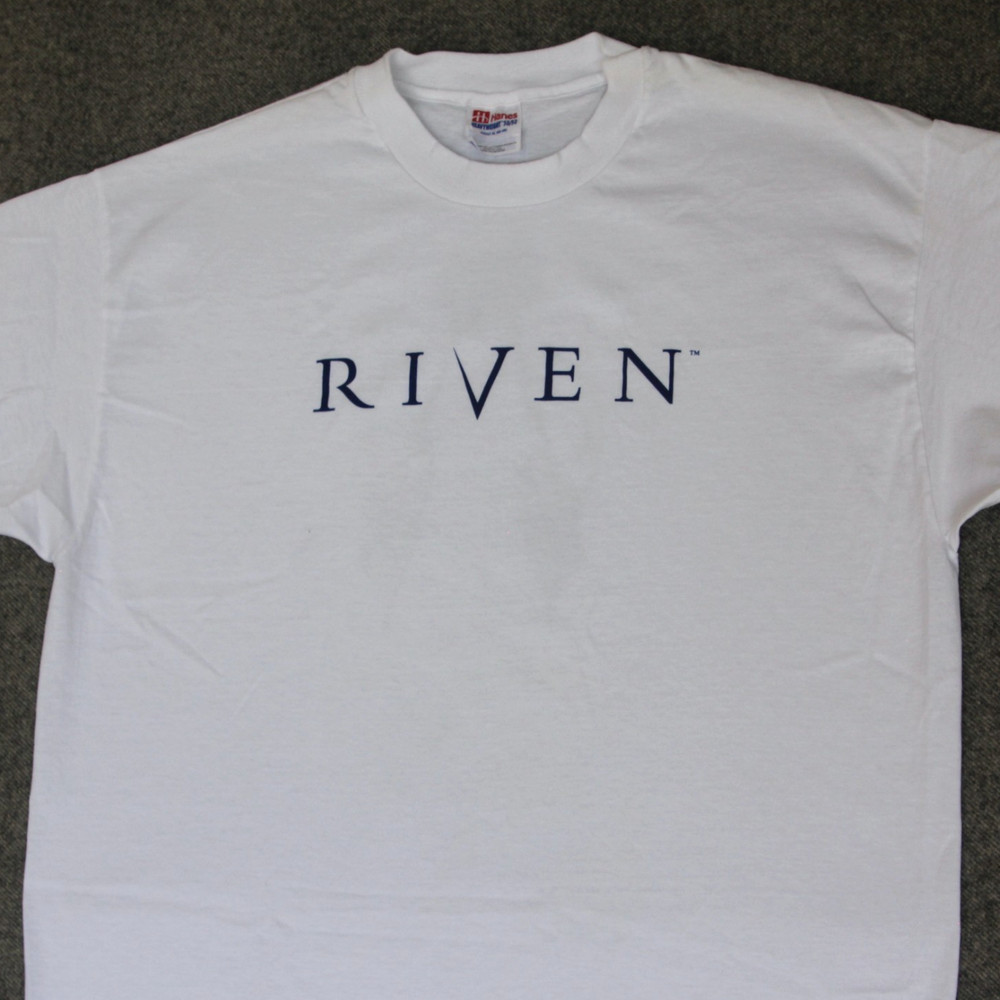 Riven T Shirt XL VTG 90s 1997 Cyan Video Game Promo PC Computer Myst Sequel Tee