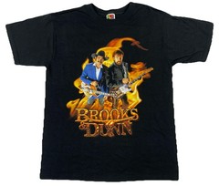 Vintage Brooks & Dunn Electric Rodeo Concert Tour T-Shirt Black Men’s Medium