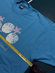 Vintage 80s Jekyll Island T-Shirt Size Large Puff Print Sea Shells Single Stitch