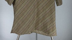 FRENCH CONNECTION Mens Shirt Checked Multicolour Casual Short Sleeve Striped L