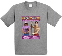 Randy Savage Macho Man Ricky Steamboat The Dragon Wrestlemania 3 Wrestling Fan T