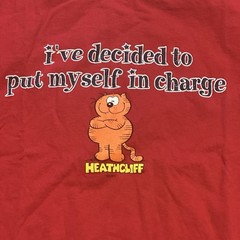Vintage Heathcliff the Cat Decided to Put Myself In Charge T-Shirt Funny 18/20