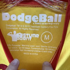 Average Joe’s Dodgeball Gold Jersey Adult Medium Costume Agent Movie