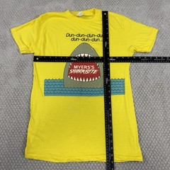 Vtg Myers’s Sharkbite Liquor T Shirt 80s Sz L Single Stitch Promo Graphic USA