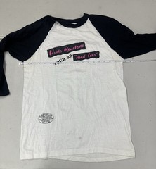 1980s Authentic Vintage Linda Ronstadt USA Tour Raglan Tshirt 27×36