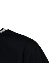 DOLCE & GABBANA T-shirt Dark Blue Logo Crown Cotton Crew Neck IT46/US36/S 370usd