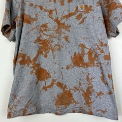 Carhartt Men’s Rust Bleach Tie Dye Pocket Tee Original Fit Workwear Size XL
