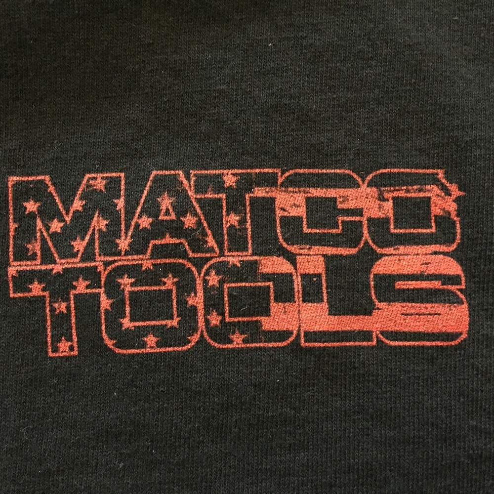 Matco Tools T-Shirt S Small Black Cotton American Flag Free Shipping