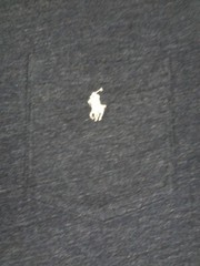 POLO RALPH LAUREN WHITE PONY ON POCKET HEATHER BLUE 2XB BIG T-SHIRT H1269