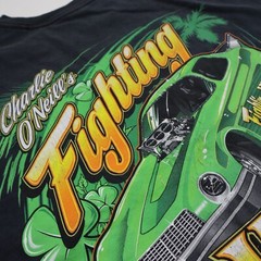 Vtg Charlie O Neills Fighting Irish Drag Racing T Shirt Mens M Funny Car Nascar