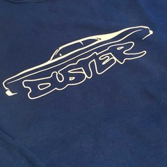 NEW Royal Blue Sweatshirt With Vintage Duster Car Design By Maddmax Car Art Sz M