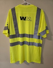 SAFETY YELLOW/REFLECTIVE T-SHIRT MEN’S LARGE
