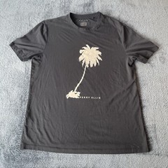 Perry Ellis Men’s Short Sleeve Black Logo T-Shirt Large