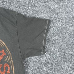 Johnny Cash Shirt Mens XS/S Gray Oversized Cowboy Boots Graphic Country Western