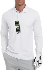 Men’s Long Sleeve Golf Polo Shirt UPF 50+ Quick Dry Lightweight Performance Tee