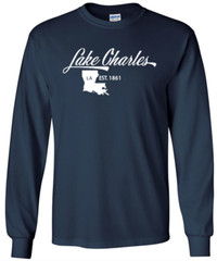 Lake Charles Louisiana T-Shirt Long Sleeve Graphic tee