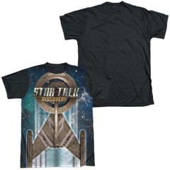 Star Trek Discovery Uss Discovery Adult Costume T Shirt (Black Back), S-3XL