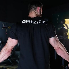 Men’s Gym Sport Workout Oversized Cotton T-Shirt Graphic Printed Streetwear Tee
