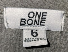 ONE BONE Men’s Gray Solid Crew Neck Long Sleeve Knit T-Shirt Size 6