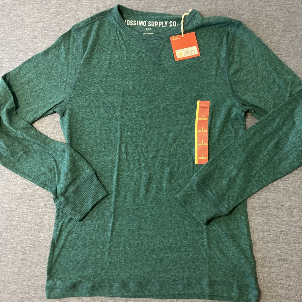 Mossimo Supply Co Green Long Sleeve T-shirt New Size Small Men’s