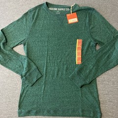 Mossimo Supply Co Green Long Sleeve T-shirt New Size Small Men’s