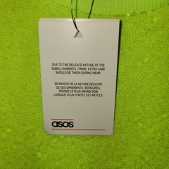 ASOS DESIGN Festival Co-ord Relaxed T-Shirt Neon Sequins Size XL Men’s NWT