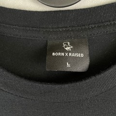 Born X Raised Corporate T-Shirt Los Angeles Graphic Mens L Black Streetwear Tee