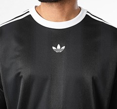 RARE! NEW MEN’S ADIDAS ORIGINALS TREFOIL JACQUARD SHIRT ~SIZE XL #JW587 BLACK