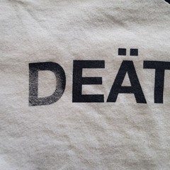 Mishka NYC Death In June 2011 Statue Ringer T-Shirt Medium Goth Neofolk RARE OOP