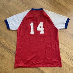 Vtg 80s West Seattle All Stars Mesh Raglan Baseball Jersey XL USA T Sports Red