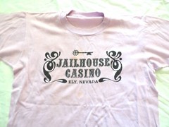 Vtg 80s Jailhouse Casino Ely Nevada Gambling Tourist 50/50 Purple T-Shirt M