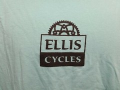 Ellis Cycles Strada Fango Adult Medium Cyan TShirt