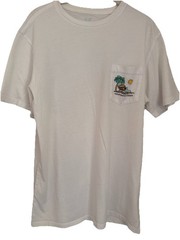 Vineyard Vines Men’s White ‘Suns Out Buns Out’ Graphic Pocket Tee Size S
