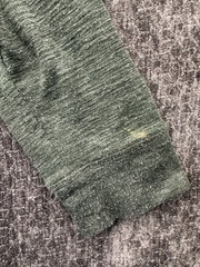 Apt 9 Premier Flex Henley Shirt Mens Medium Olive Green Cotton Knit Perfect Fit
