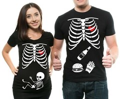 Halloween Couple Maternity T-shirt Maternity Halloween Costume Maternity Shirts