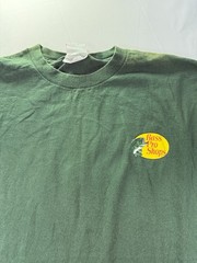 Bass Pro Shop Long Sleeve Shirt XXL Graphic Print Logo Green outdoor fishing