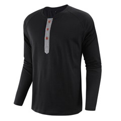 Zonbailon men’s t-shirt solid color crew neck quick dry large men’s shirt