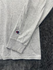 Champion Authentic Athletic Shirt Mens M Heather Gray Script Logo Standard Fit