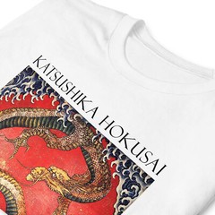 Hokusai Dragon tshirt, Japanese Art Shirt, Fine Arts Lover Gift