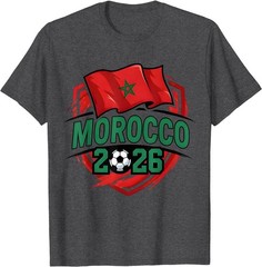 Morocco Flag Moroccan Football Soccer World 2026 T-Shirt T-Shirt