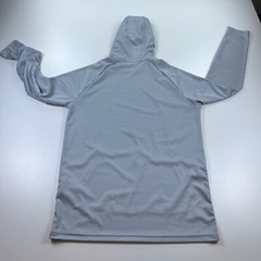 Under Armour Hooded Shirt Mens Small Gray Pullover Hoodie Stretch Training